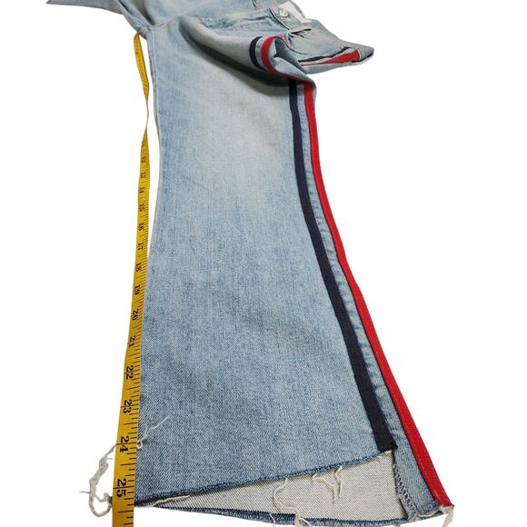 Mother Superior Womens Insider Crop Step Fray Jeans Size 25 Thanks Again Racer - Picture 15 of 16